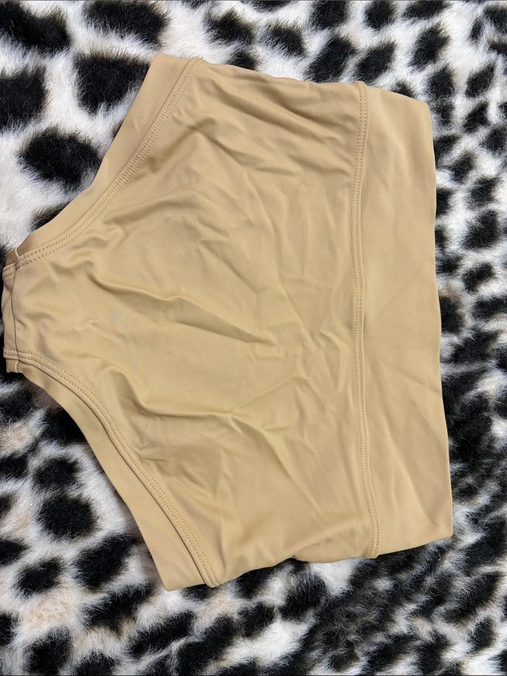 Teens/Kids Dance Wear Two-Piece Set in Beige Tan